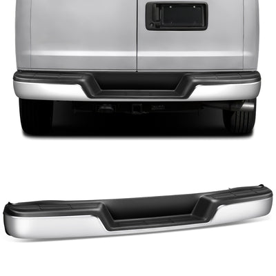Rear Step Bumper (Chrome) <br> 96-23 Chevy Express/ GMC Savana 1500 2500 3500