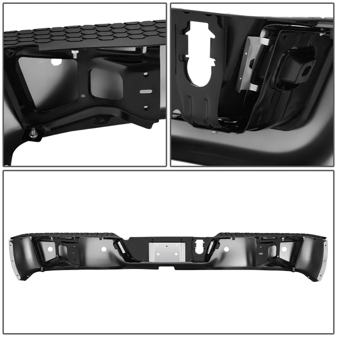 Rear Step Bumper+License Plate Lights <br>09-19 Dodge/Ram 1500 2500 3500