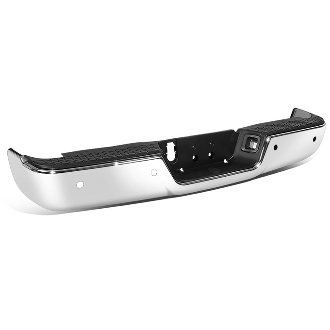 Rear Step Bumper w/Sensor Holes+License Plate Lights <br> 09-19 Dodge/Ram 1500 2500 3500
