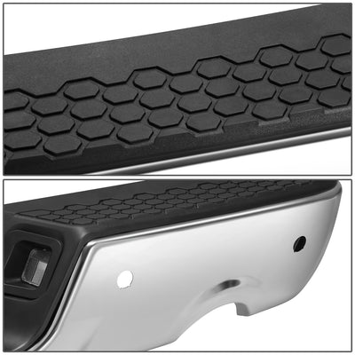 Rear Step Bumper w/Dual Exhaust+Sensor Holes <br> 09-19 Dodge Ram 1500 2500 3500