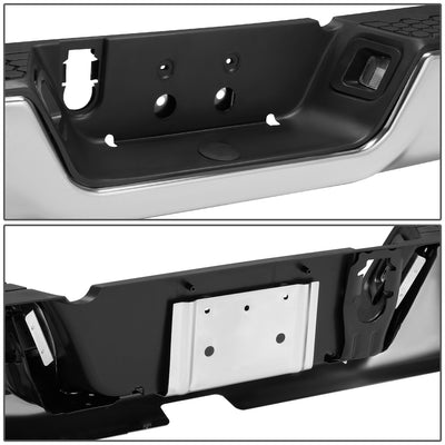 Rear Step Bumper w/Dual Exhaust+Sensor Holes <br> 09-19 Dodge Ram 1500 2500 3500