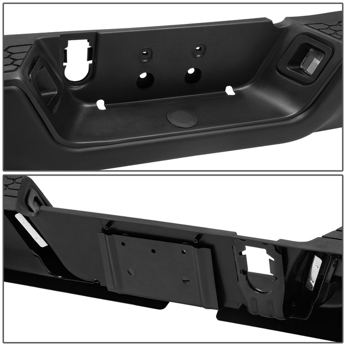 Modular Style Rear Step Bumper w/Dual Exhaust+License Plate Lights <br> 09-19 Dodge/Ram 1500 2500 3500