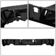 Modular Style Rear Step Bumper w/Dual Exhaust+License Plate Lights <br> 09-19 Dodge/Ram 1500 2500 3500