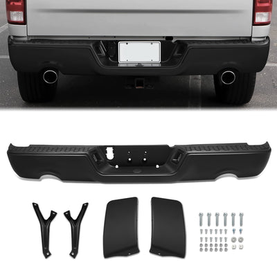 Modular Style Rear Step Bumper w/Dual Exhaust+License Plate Lights <br> 09-19 Dodge/Ram 1500 2500 3500