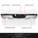Rear Step Bumper w/Dual Exhaust & License Plate Lights <br> 09-19 Dodge Ram 1500 2500 3500