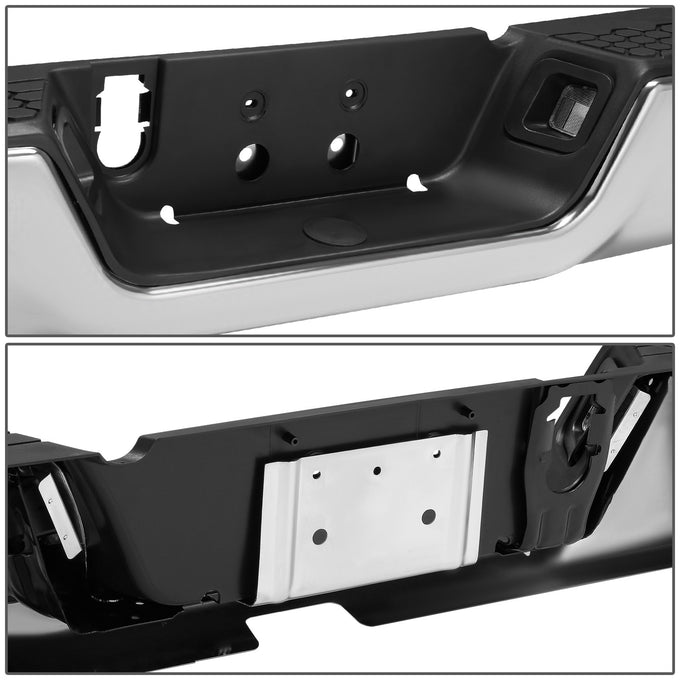 Rear Step Bumper w/Dual Exhaust & License Plate Lights <br> 09-19 Dodge Ram 1500 2500 3500