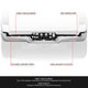 Rear Bumper Facebar (w/ Dual Exhaust Holes) <br> 19-24 Ram 1500