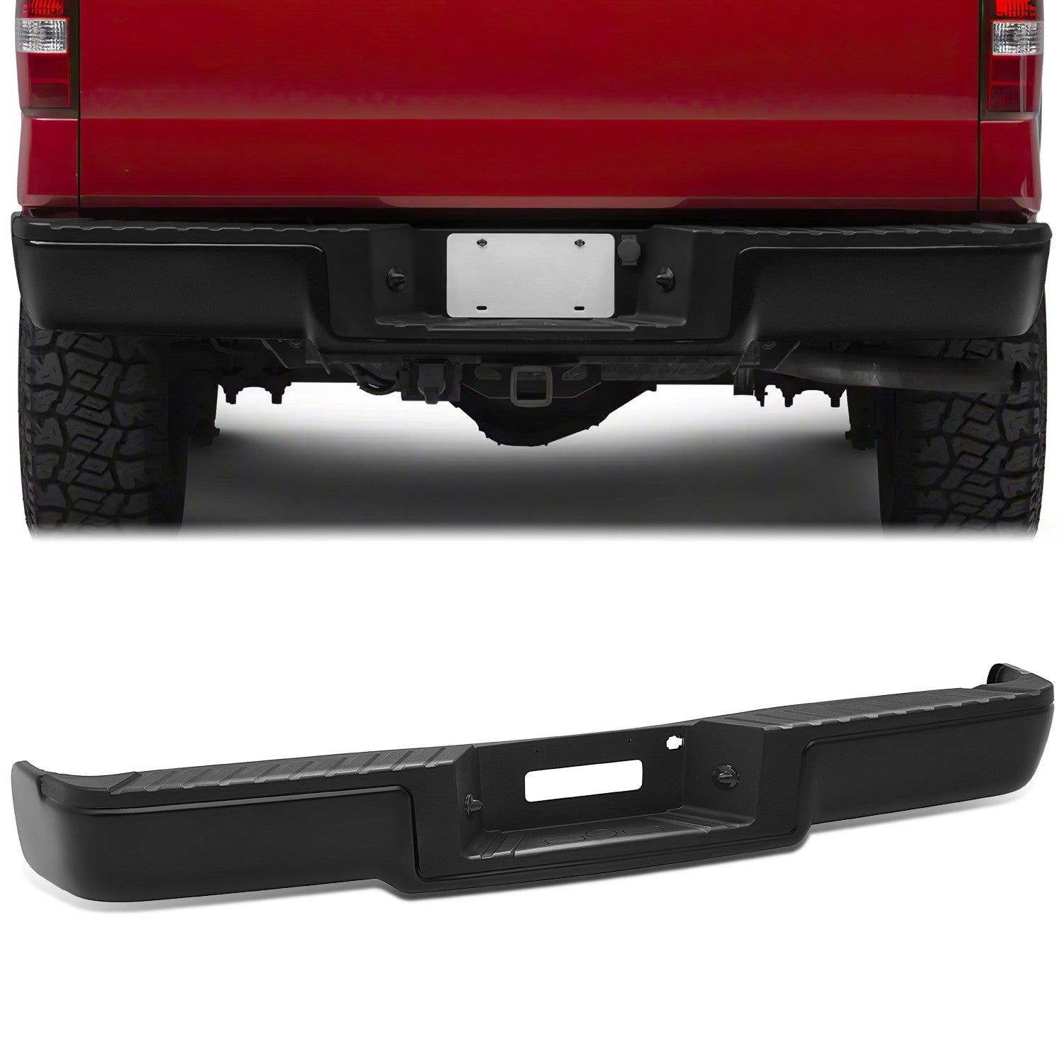 Rear Bumper Assembly (w/o Sensor Holes) <br> 04-06 Ford F-150