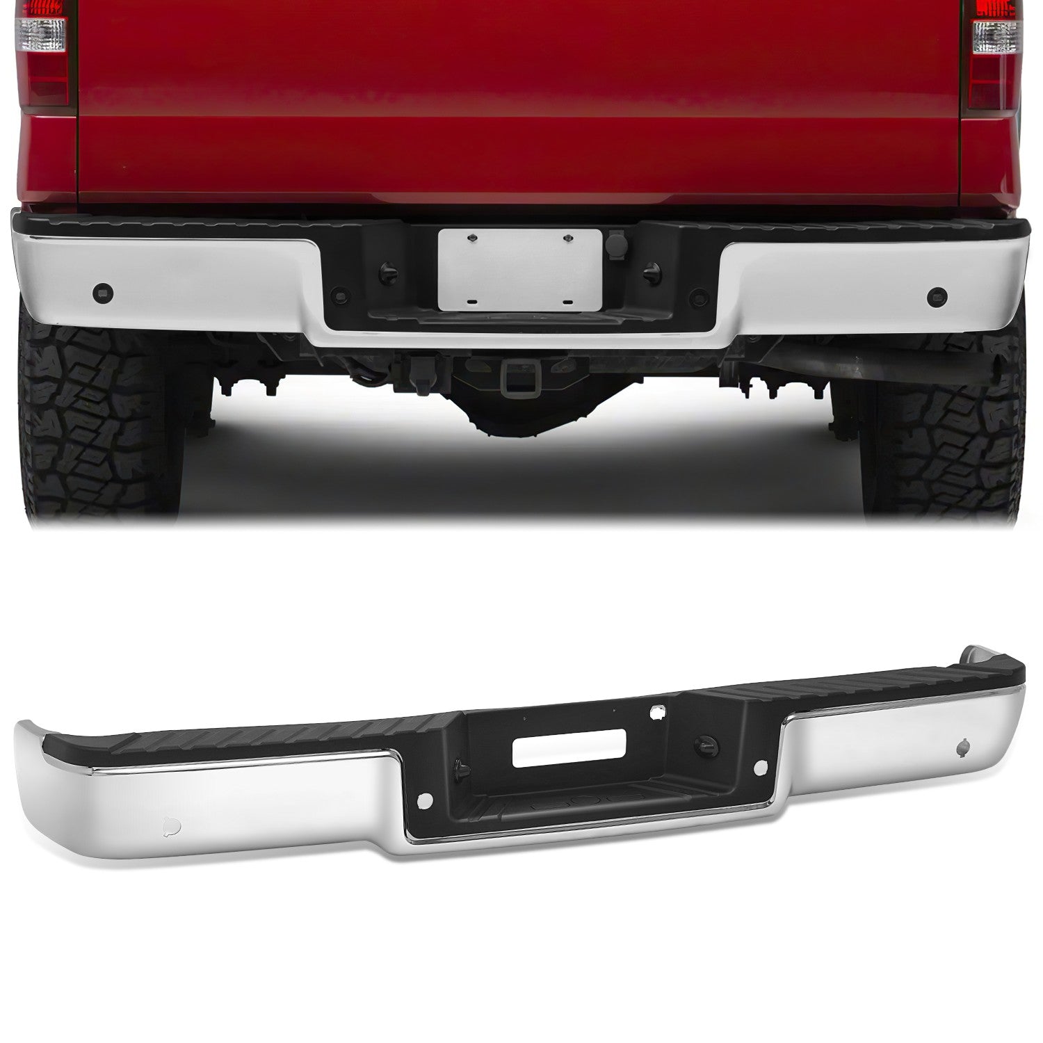 Rear Bumper Assembly (w/ Sensor Holes) <br> 04-06 Ford F-150