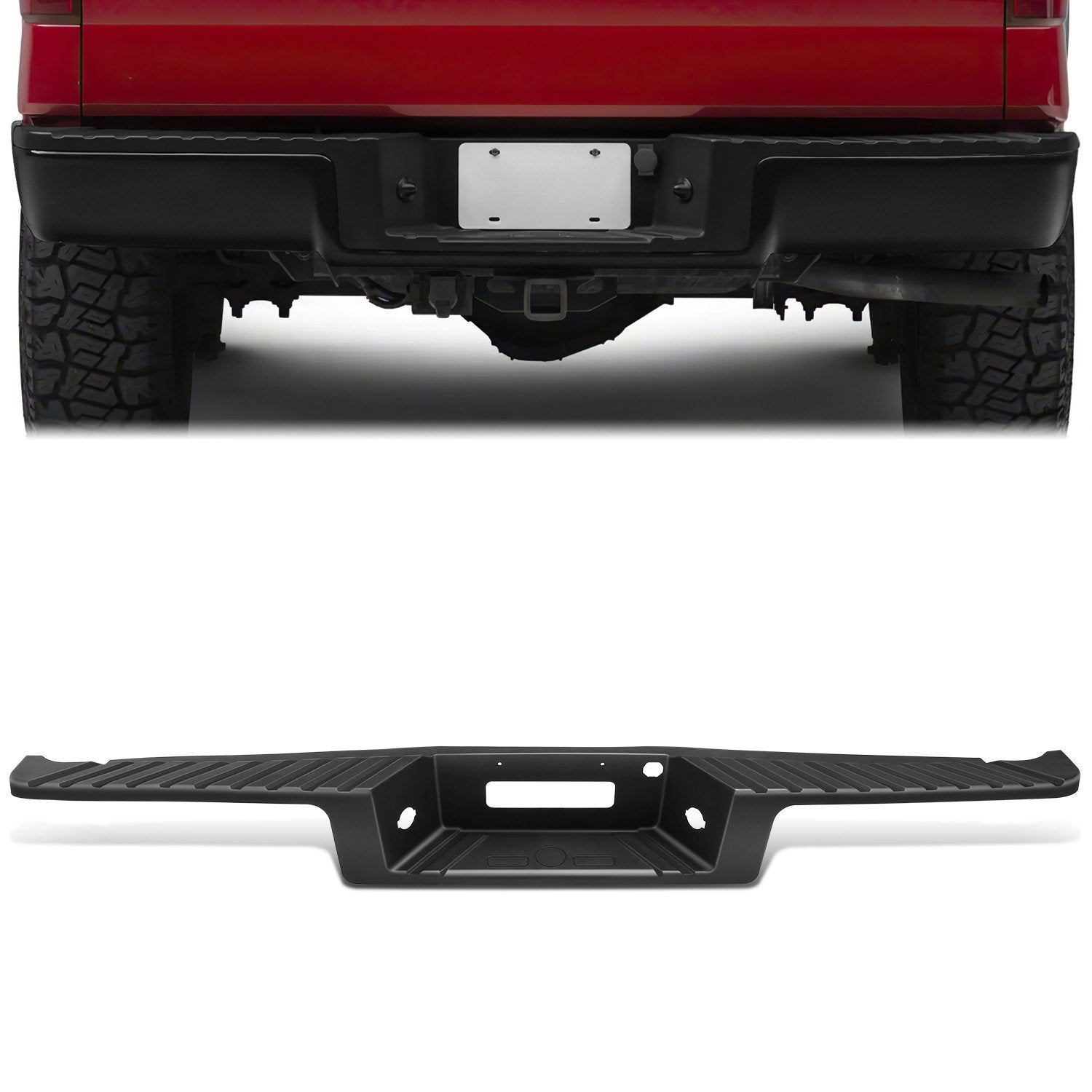 Rear Bumper Step Pad (w/o Sensor Holes,Tow Package) <br> 04-08 Ford F-150