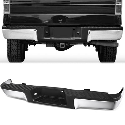 Steel Rear Bumper (without Parking Sensor Holes)<br> 09-14 Ford F-150