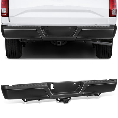 Rear Step Bumper (Black) <br> 15-20 Ford F-150