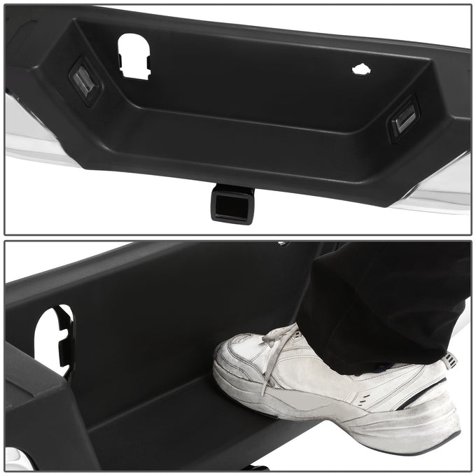 Rear Step Bumper (Chrome) <br> 15-20 Ford F-150