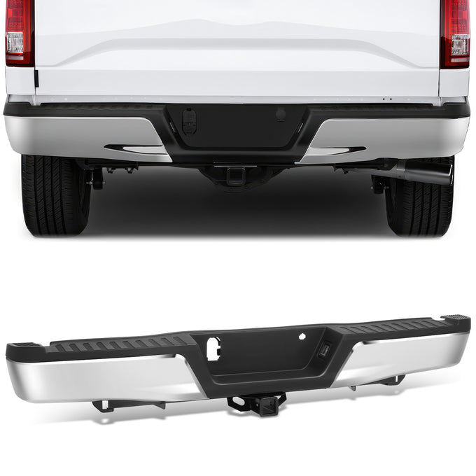 Rear Step Bumper (Chrome) <br> 15-20 Ford F-150