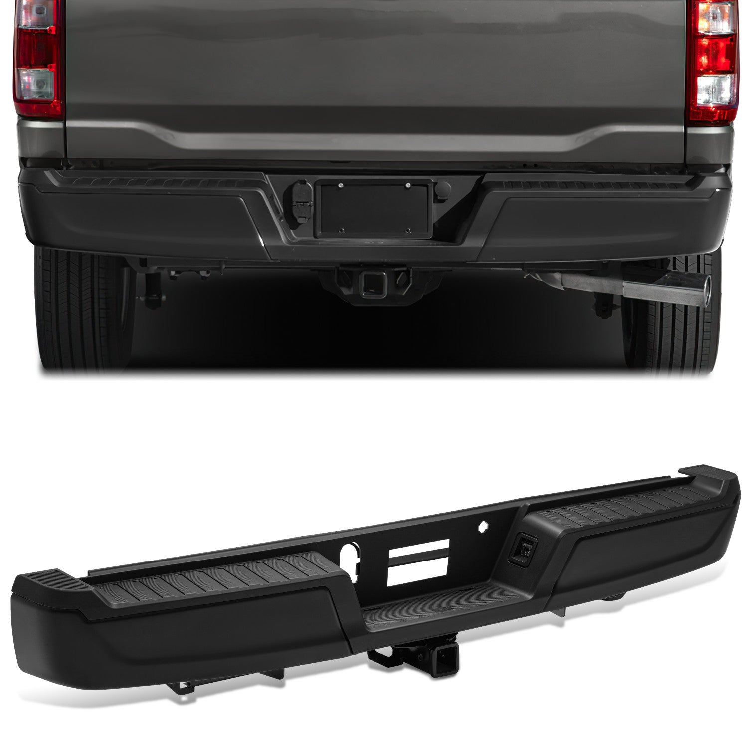 Rear Bumper Assembly (w/o Sensor Holes, Tow Package) <br> 15-20 Ford F-150