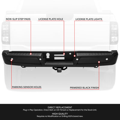 Rear Bumper Assembly (w/Sensor Holes, w/o Tow Package) <br> 15-20 Ford F-150