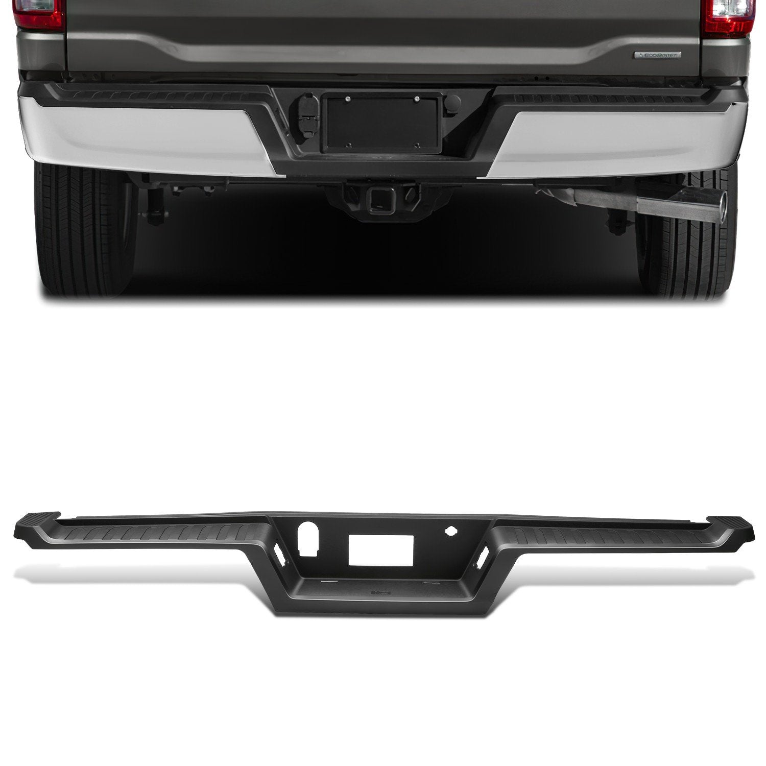 Rear Bumper Step Pad Cover <br>21-23 Ford F150 w/o Sensor Holes & Tow Package