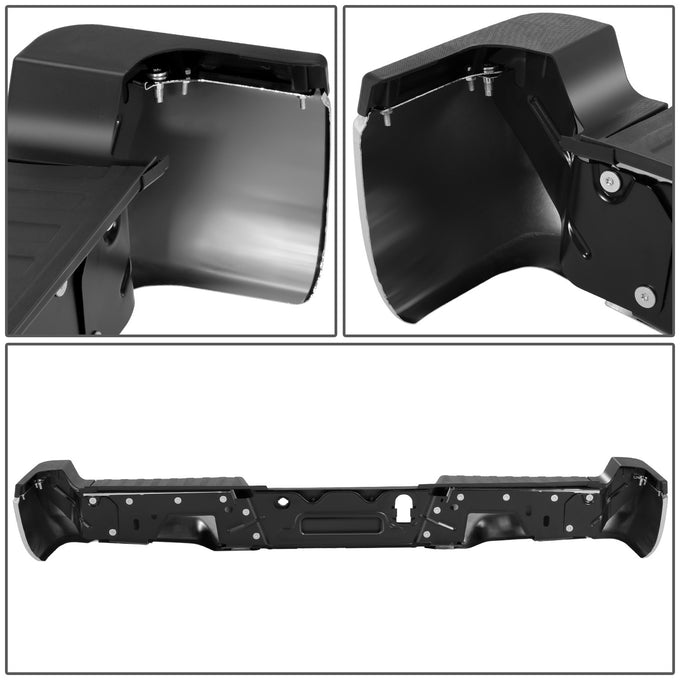 Rear Step Bumper W/License Plate Lamps <br> 17-22 Ford F-250 F-350 Super Duty