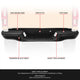 Primered Black Steel Rear Step Bumper<br>19-23 Ford Ranger