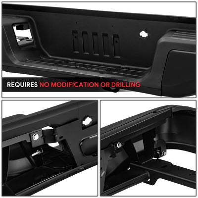 Primered Black Steel Rear Step Bumper<br>19-23 Ford Ranger