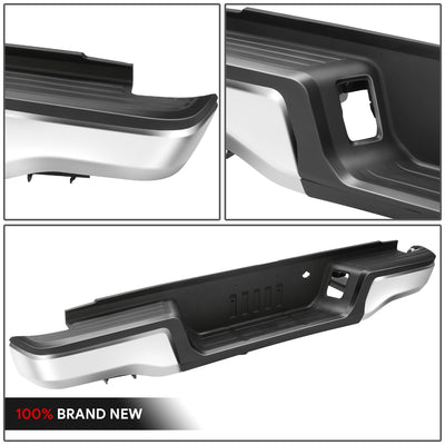 Polished Chrome Steel Rear Step Bumper<br>19-23 Ford Ranger