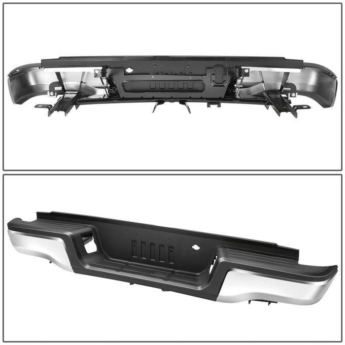 Polished Chrome Steel Rear Step Bumper<br>19-23 Ford Ranger