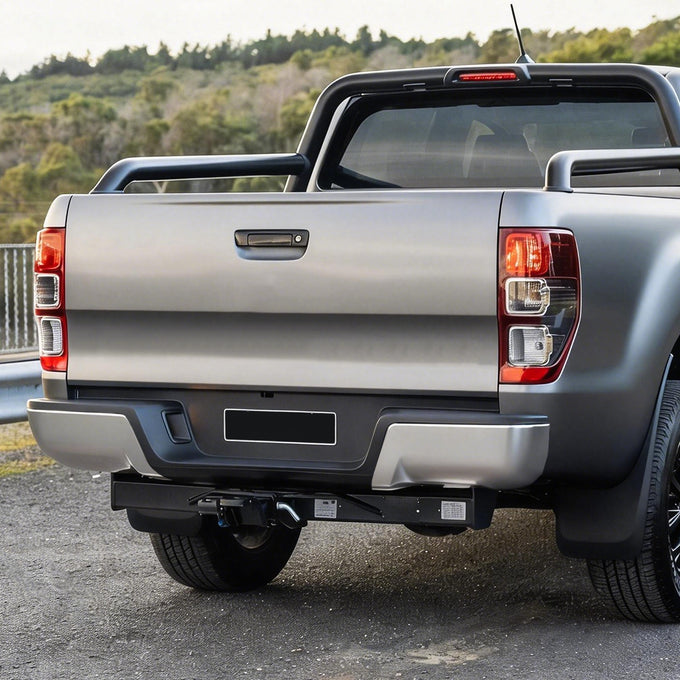 Polished Chrome Steel Rear Step Bumper<br>19-23 Ford Ranger