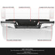 Chrome Steel Rear Step Bumper w/Parking Sensor Holes<br>19-23 Ford Ranger