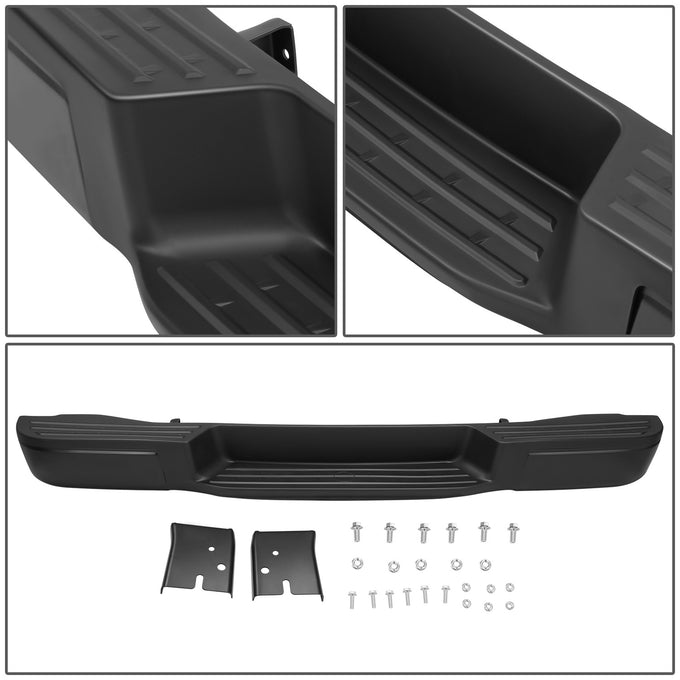 Primered Black Rear Step Bumper<br>12-21 Nissan NV1500 NV2500 NV3500