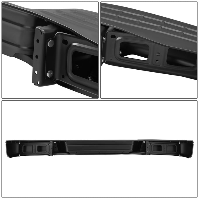 Primered Black Rear Step Bumper<br>12-21 Nissan NV1500 NV2500 NV3500