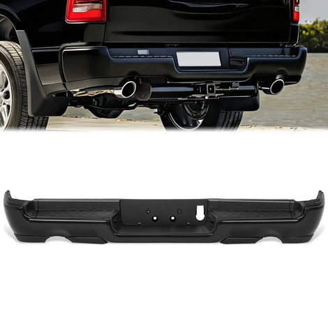 Primered Black Rear Bumper<br>19-24 Ram 1500