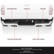 Polished Chrome Rear Bumper<br>19-24 Ram 1500