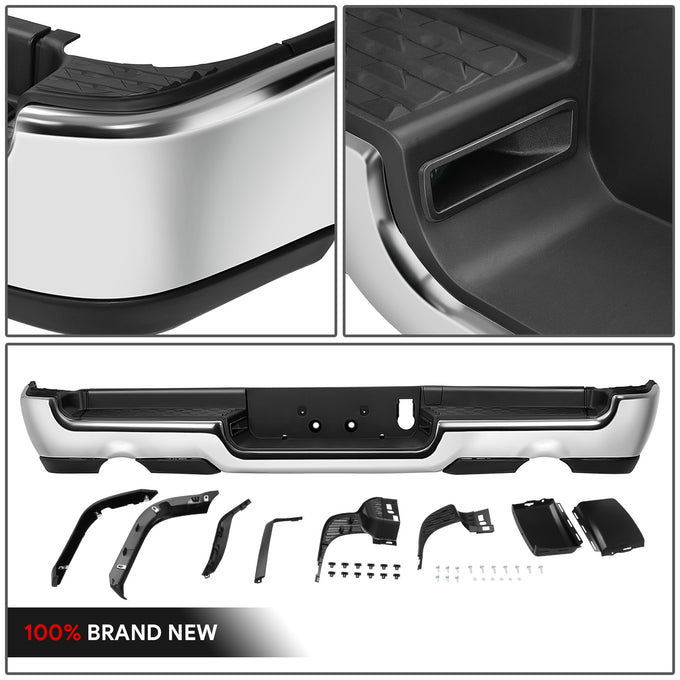 Polished Chrome Rear Bumper<br>19-24 Ram 1500