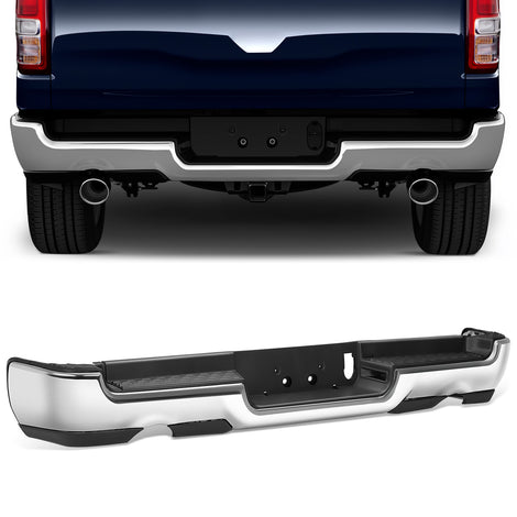 Rear Step Bumper W/License Plate Lamps <br> 19-24 Ram 1500