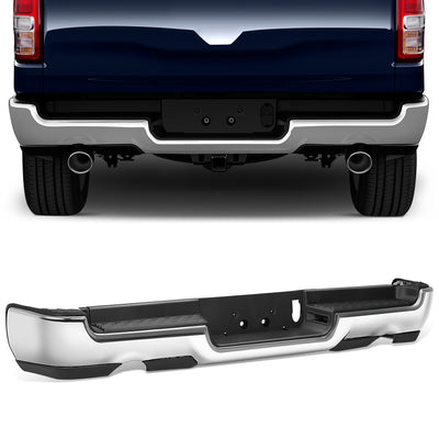 Rear Step Bumper W/License Plate Lamps <br> 19-24 Ram 1500