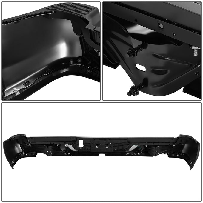 Rear Bumper W/ License Plate Lights <br> 19-24 RAM 1500