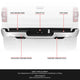 Polished Chrome Rear Bumper w/Parking Sensor Holes<br>19-24 Ram 1500