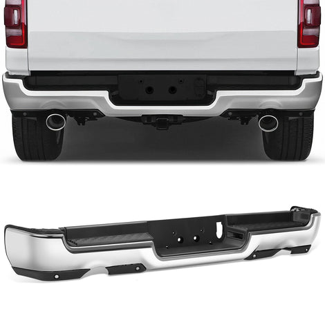Rear Bumper W/ License Plate Lights <br> 19-24 RAM 1500