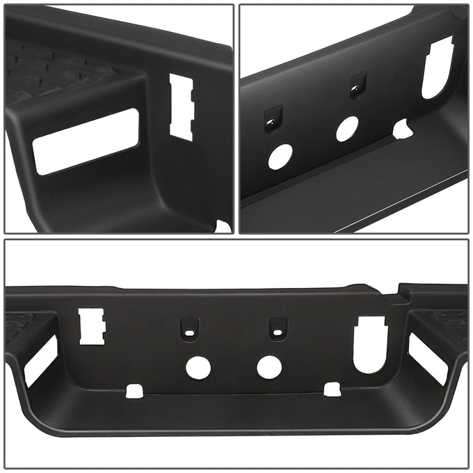 Matte Black Black Rear Bumper Step Pad<br>19-26 Ram 2500 3500