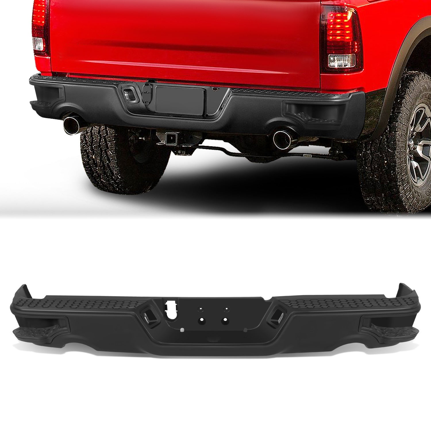 Rear Bumper (w/Dual Exhaust Cutouts) <br>11-18 Ram 1500, 19-23 1500 Classic