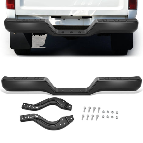 Black Rear Step Bumper Assembly <br>89-95 Toyota Pickup