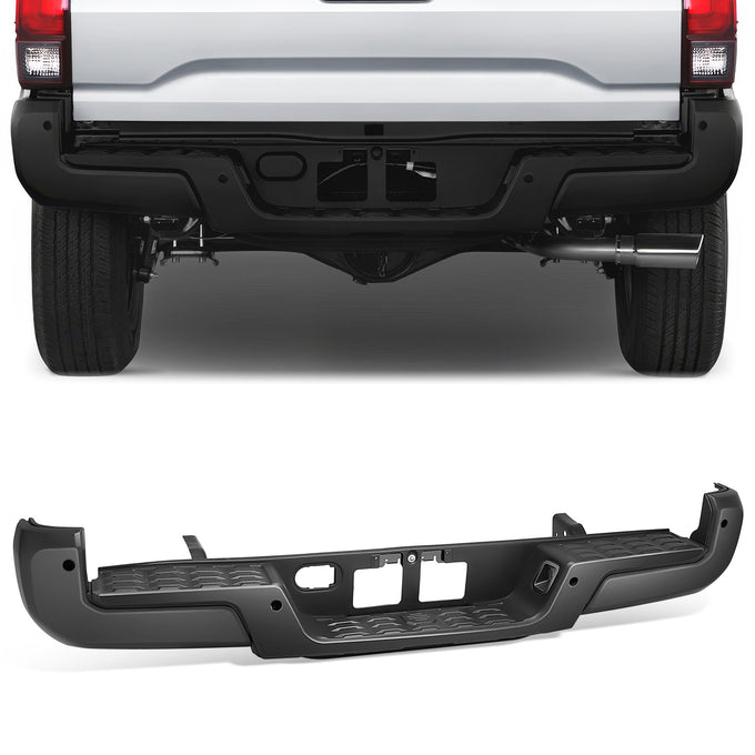Rear Bumper w/o Tow Hitch, w/ Park Assist <BR> 16-23 Toyota Tacoma