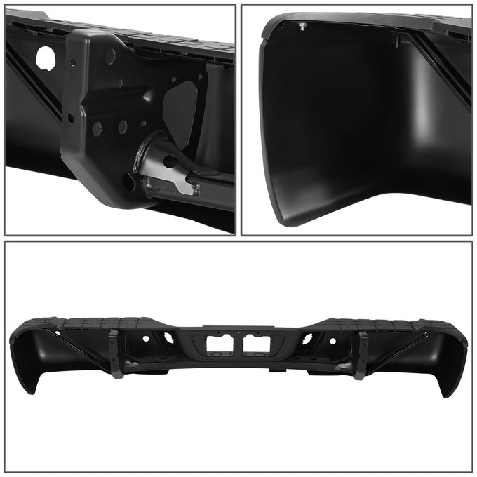 Rear Step Bumper w/ License Plate Lamps <br> 07-13 Toyota Tundra