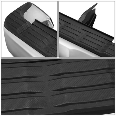 Chrome Steel Rear Step Bumper Assembly w/o Sensor Holes <br>14-21 Toyota Tundra