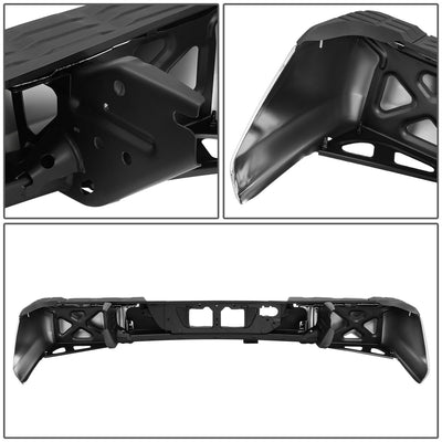 Chrome Steel Rear Step Bumper Assembly w/o Sensor Holes <br>14-21 Toyota Tundra