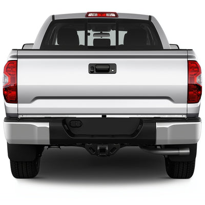 Chrome Steel Rear Step Bumper Assembly w/o Sensor Holes <br>14-21 Toyota Tundra