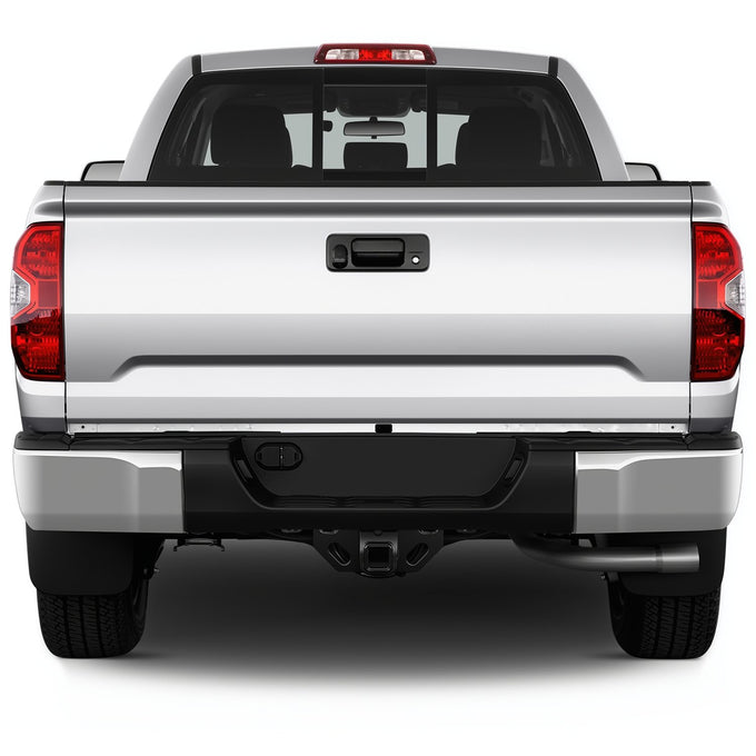 Chrome Steel Rear Step Bumper Assembly w/o Sensor Holes <br>14-21 Toyota Tundra
