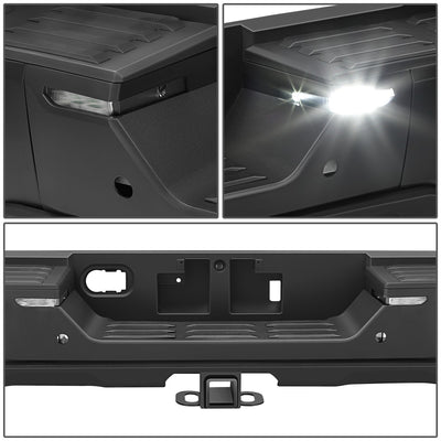 Primered Black Rear Bumper w/Parking Sensor Holes<br>22-26 Toyota Tundra