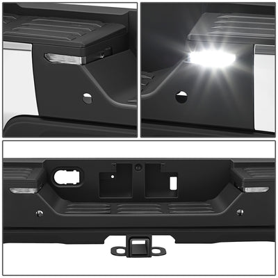 Polished Chrome Rear Bumper w/Parking Sensor Holes<br>22-26 Toyota Tundra
