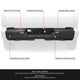 Black Rear Bumper w/o Tow Package w/Park Sensor Holes<br>22-26 Toyota Tundra